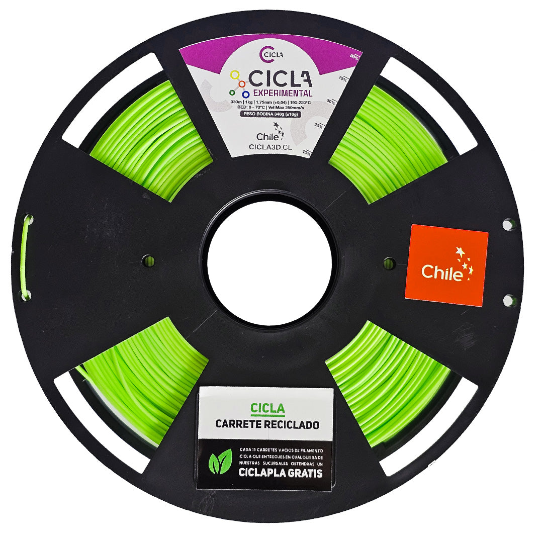 Filamento 3D Cicla PLA Experimental - 1kg